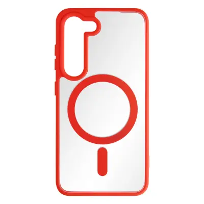 Ovitek MagSafe za Samsung Galaxy S23 Plus Rigid Back Matte Contour Red