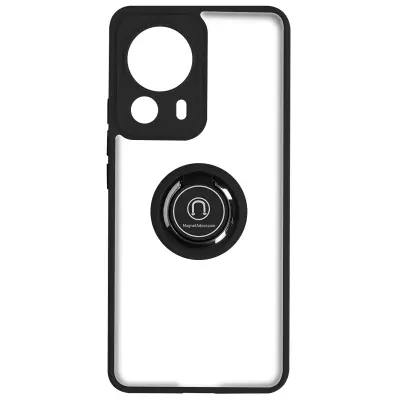 Etui za Xiaomi 13 Lite Bi-material Metal Ring Video Support crn