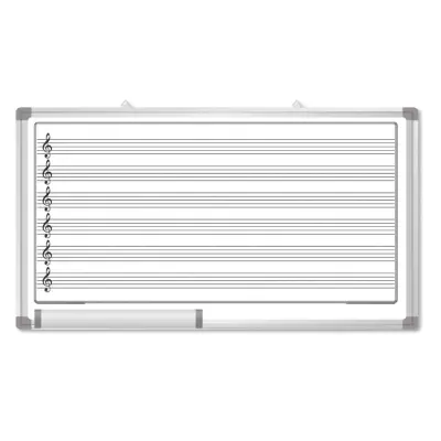 Tabla magnetna spree 120x240 z notnimi črtami 73080
