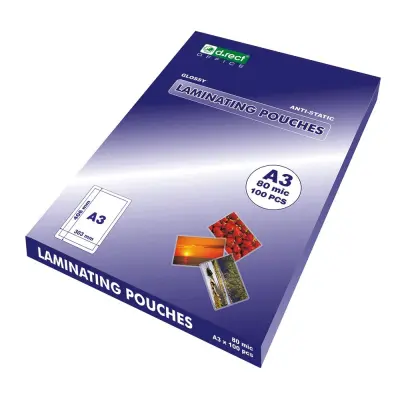 Žepki za plastificiranje a3 80mic d.rect levia 1/100 009248
