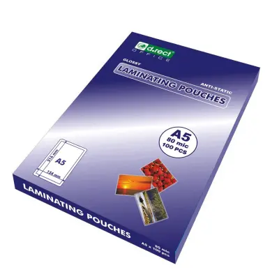 Žepki za plastificiranje a5 80mic d.rect levia 1/100 008637