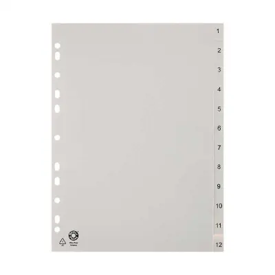 Pregradni karton 1-12 office point pvc