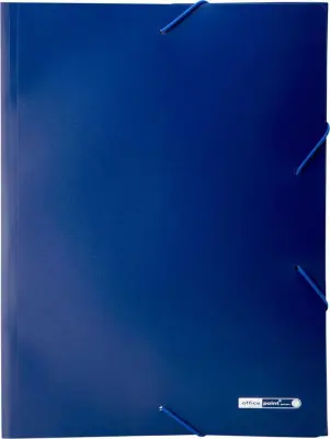 Mapa z elastiko pvc office - modra