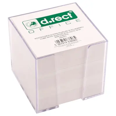 Kocka bela lističi 85x85x80 levia z ohišjema d.rect 009461