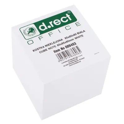 Kocka bela lističi 85x85x80 levia d.rect 009463