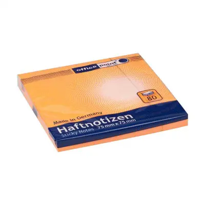 Kocka samolepilna 75x75 office 1/80 intenzivna - oranžna