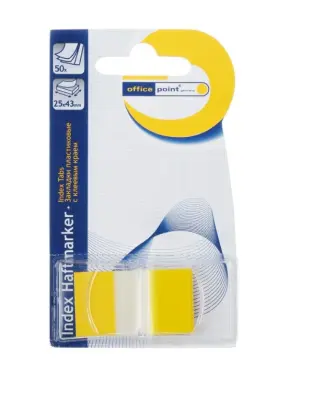 Označevalec strani office pvc 25x43 - rumen