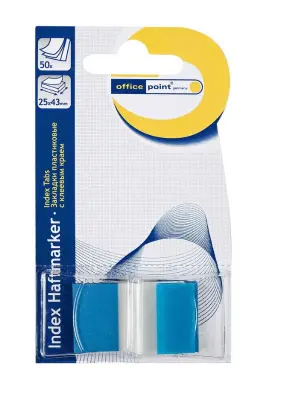 Označevalec strani office pvc 25x43 - moder