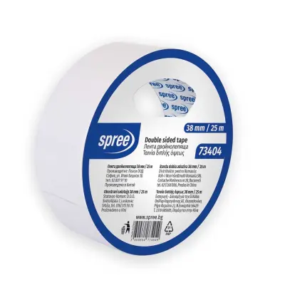 Selotejp dvostranski 38x25m spree 73404