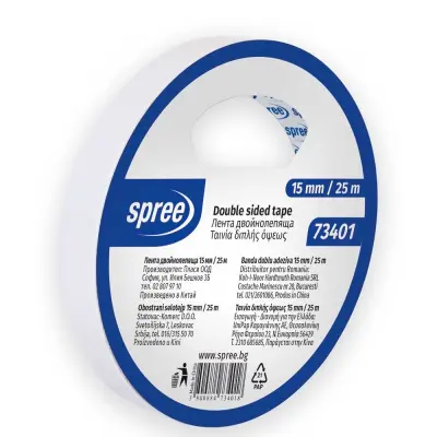 Selotejp dvostranski 15x25m spree 73401