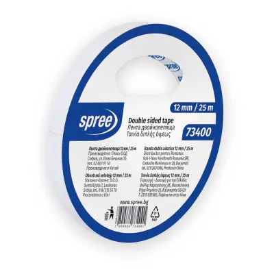 Selotejp dvostranski 12x25m spree 73400