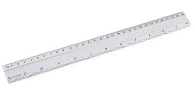 Aluminijasto 30cm ravnilo z nedrsečim prijemalom