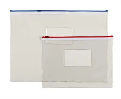 Mapa pvc z zadgo in žepkom a4 office sort.
