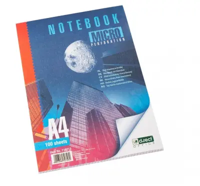 Blok stenogram a4 karo s perforacijo d.rect 100l levia 110213
