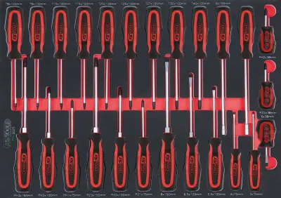 Komplet izvijačev SCS ERGOTORQUEplus\, 25 kosov v sistemskem pladnju 1/1 KS Tools 711.0025 711.0025 komplet orodja