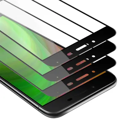 CADORABO Asus ZenFone 3 MAX (5.5 Zoll) - Zaščitna folija v transparentno s čarno - 3-pack Kaljeno steklo za zaščito zaslona s trdoto 9H in 3D d