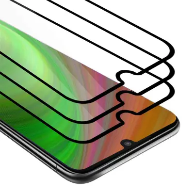 CADORABO Motorola ONE PRO/ONE ZOOM - Zaščitna folija v transparentno s čarno - 3-pack Kaljeno steklo za zaščito zaslona s trdoto 9H in 3D dot