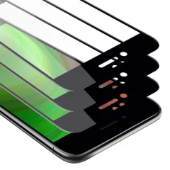 CADORABO Apple iPhone 7 PLUS/7S PLUS/8 PLUS - Zaščitna folija v transparentno s čarno - 3-pack Kaljeno steklo za zaščito zaslona s trdoto 9