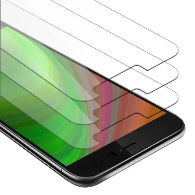 CADORABO HTC OCEAN/U11 - Zaščitna folija v visoka prosojnost - 3-pack Kaljeno zaščitno steklo za zaslone s trdoto 9H in združljivostjo s 3D dotikom