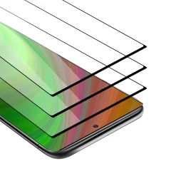 CADORABO Samsung Galaxy NOTE 20 ULTRA - Zaščitna folija v transparentno s čarno - 3-pack Kaljeno steklo za zaščito zaslona s trdoto 9H in 3D do