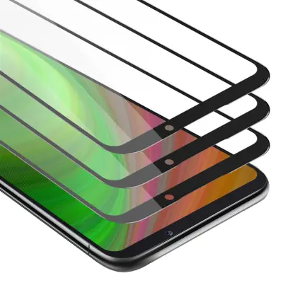 CADORABO Xiaomi BLACK SHARK 2 - Zaščitna folija v transparentno s čarno - 3-pack Kaljeno steklo za zaščito zaslona s trdoto 9H in 3D dotikom