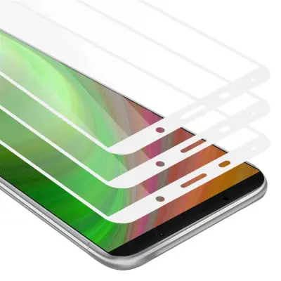 CADORABO Huawei MATE 10 PRO - Zaščitna folija v transparentno z belo - 3-pack Kaljeno steklo za zaščito zaslona s trdoto 9H in 3D dotikom