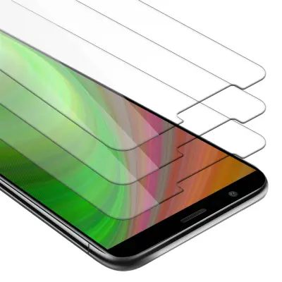 CADORABO Honor 7X - Zaščitna folija v visoka prosojnost - 3-pack Kaljeno zaščitno steklo za zaslone s trdoto 9H in združljivostjo s 3D dotikom
