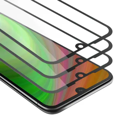 CADORABO Huawei Y5 2019/Enjoy Play 8/Honor 8S - Zaščitna folija v transparentno s čarno - 3-pack Kaljeno steklo za zaščito zaslona s trdoto