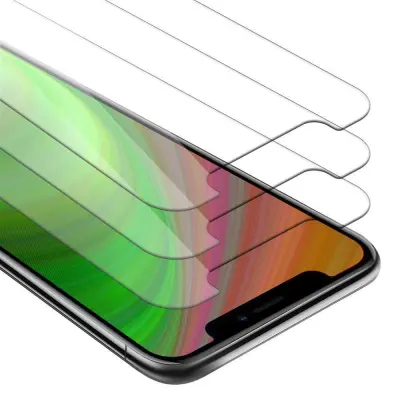 CADORABO Apple iPhone 11 PRO - Zaščitna folija - 3-pack Kaljeno zaščitno steklo za zaslone s trdoto 9H in združljivostjo s 3D dotikom
