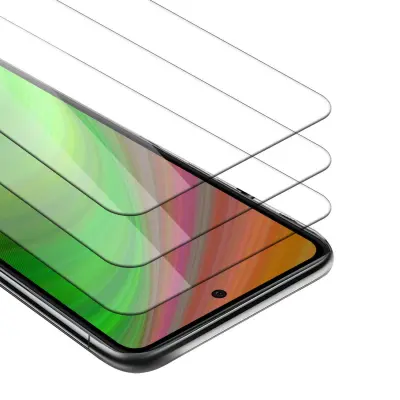 CADORABO LG K42 - Zaščitna folija v visoka prosojnost - 3-pack Kaljeno zaščitno steklo za zaslone s trdoto 9H in združljivostjo s 3D dotikom