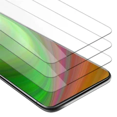 Cadorabo 3x Oklepna folija, združljiva z Samsung Galaxy A90 5G - Zaščitna folija v visoka prosojnost - 3-pack Kaljeno zaščitno steklo za zaslone s trdoto 9H in združljivostjo s 3D dotikom