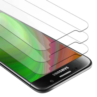 CADORABO Samsung Galaxy S6 - Zaščitna folija - 3-pack Kaljeno zaščitno steklo za zaslone s trdoto 9H in združljivostjo s 3D dotikom