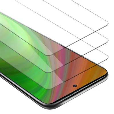 CADORABO Samsung Galaxy A51 4G/M40s - Zaščitna folija - 3-pack Kaljeno zaščitno steklo za zaslone s trdoto 9H in združljivostjo s 3D dot