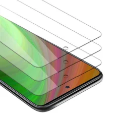 Cadorabo 3x Oklepna folija, združljiva z Samsung Galaxy A71 5G - Zaščitna folija v visoka prosojnost - 3-pack Kaljeno zaščitno steklo za zaslone s trdoto 9H in združljivostjo s 3D dotikom