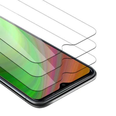 CADORABO WIKO Y81 - Zaščitna folija v visoka prosojnost - 3-pack Kaljeno zaščitno steklo za zaslone s trdoto 9H in združljivostjo s 3D dotikom