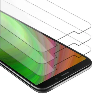 CADORABO Xiaomi RedMi 6A - Zaščitna folija v visoka prosojnost - 3-pack Kaljeno zaščitno steklo za zaslone s trdoto 9H in združljivostjo s 3D dotikom