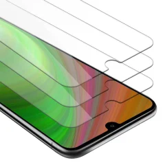 CADORABO Huawei Y6 2019 - Zaščitna folija v visoka prosojnost - 3-pack Kaljeno zaščitno steklo za zaslone s trdoto 9H in združljivostjo s 3D dotikom