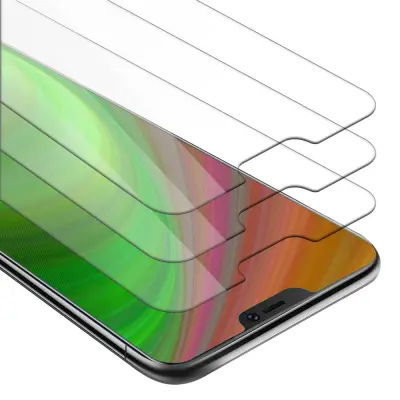 CADORABO Vivo V9 - Zaščitna folija v visoka prosojnost - 3-pack Kaljeno zaščitno steklo za zaslone s trdoto 9H in združljivostjo s 3D dotikom