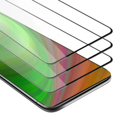 CADORABO Xiaomi Mi 9T/Mi 9T PRO/RedMi K20/RedMi K20 PRO - Zaščitna folija v transparentno s čarno - 3-pack Kaljeno steklo za zaščito zasl