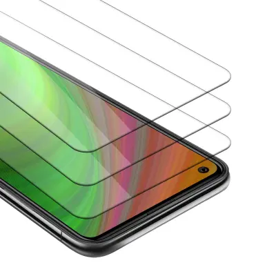 CADORABO WIKO VIEW 5 - Zaščitna folija v visoka prosojnost - 3-pack Kaljeno zaščitno steklo za zaslone s trdoto 9H in združljivostjo s 3D dotikom