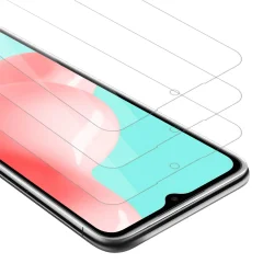 Cadorabo 3x Oklepna folija, združljiva z Samsung Galaxy A72 4G / 5G - Zaščitna folija v visoka prosojnost - 3-pack Kaljeno zaščitno steklo za zaslone s trdoto 9H in združljivostjo s 3D dotik