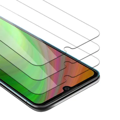 CADORABO Honor 8A PRIME - Zaščitna folija v visoka prosojnost - 3-pack Kaljeno zaščitno steklo za zaslone s trdoto 9H in združljivostjo s 3D dotikom