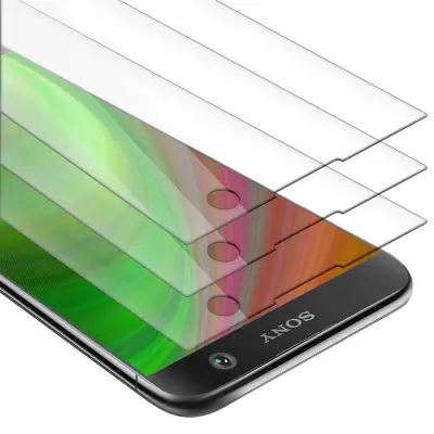 CADORABO Sony Xperia XA2 ULTRA - Zaščitna folija - 3-pack Kaljeno zaščitno steklo za zaslone s trdoto 9H in združljivostjo s 3D dotikom