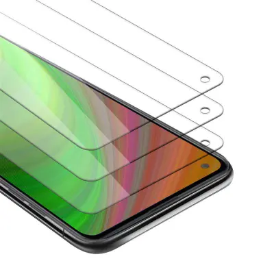 CADORABO Samsung Galaxy A21 - Zaščitna folija - 3-pack Kaljeno zaščitno steklo za zaslone s trdoto 9H in združljivostjo s 3D dotikom