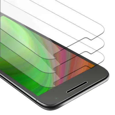 CADORABO Motorola MOTO G4 PLAY - Zaščitna folija - 3-pack Kaljeno zaščitno steklo za zaslone s trdoto 9H in združljivostjo s 3D dotikom