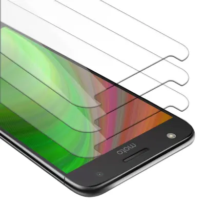 CADORABO Motorola MOTO Z PLAY - Zaščitna folija - 3-pack Kaljeno zaščitno steklo za zaslone s trdoto 9H in združljivostjo s 3D dotikom