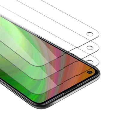 CADORABO Huawei P40 LITE E - Zaščitna folija - 3-pack Kaljeno zaščitno steklo za zaslone s trdoto 9H in združljivostjo s 3D dotikom