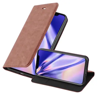 Cadorabo Ohišje, združljivo z Apple iPhone X / XS v kapučino rjava - Zaščitni ovitek z magnetnim zapiranjem, stoječo funkcijo in režo za kartice