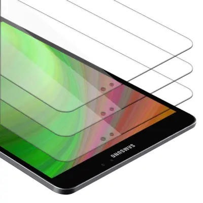 CADORABO Samsung Galaxy Tab S3 (9.7 Zoll) v visoka prosojnost - 3-pack Kaljeno steklo za zaščito zaslona s trdoto 9H in združljivostjo s 3D dotikom