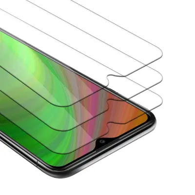 CADORABO Xiaomi RedMi 9 - Zaščitna folija v visoka prosojnost - 3-pack Kaljeno zaščitno steklo za zaslone s trdoto 9H in združljivostjo s 3D dotikom